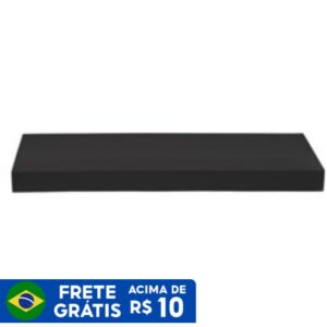 Prateleira em Madeira de Parede 80X30 MDF Preta